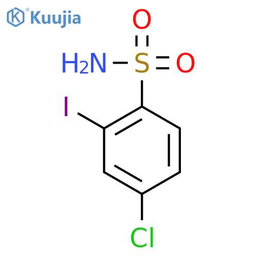 4-chloro-2-iodobenzene-1-sulfonamide structure