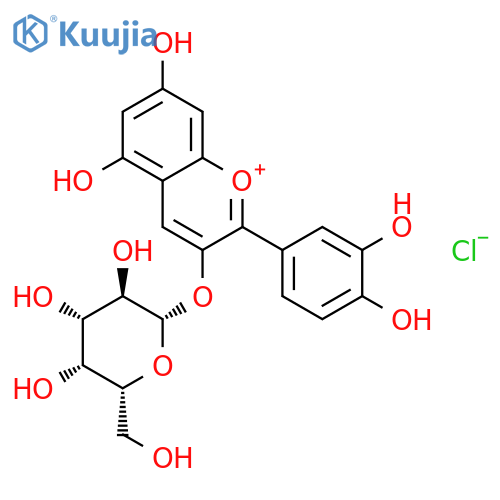 cyanidin-3-galactoside chloride structure