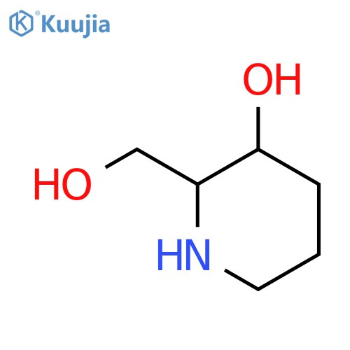 2-(hydroxymethyl)piperidin-3-ol structure