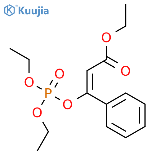 ethyl (Z)-3-diethoxyphosphoryloxy-3-phenyl-prop-2-enoate structure