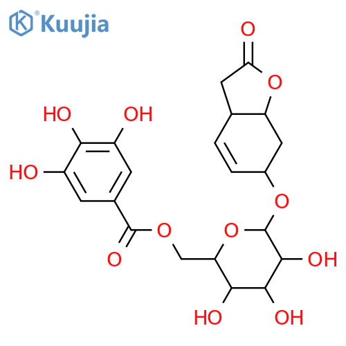 3,3a,7,7a-Tetrahydro-6-hydroxy-2(6H)-benzofuranone; (3aS,6R,7aR)-form, O-[6-O-(3,4,5-Trihydroxybenzoyl)-β-D-glucopyranoside] structure