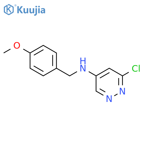 4-Pyridazinamine, 6-chloro-N-[(4-methoxyphenyl)methyl]- structure