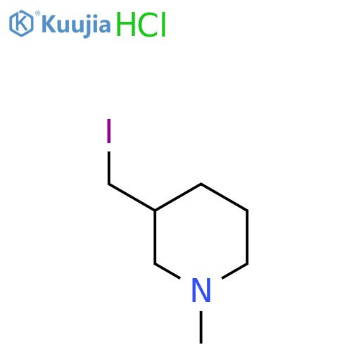 3-(Iodomethyl)-1-methyl-piperidine;hydrochloride structure