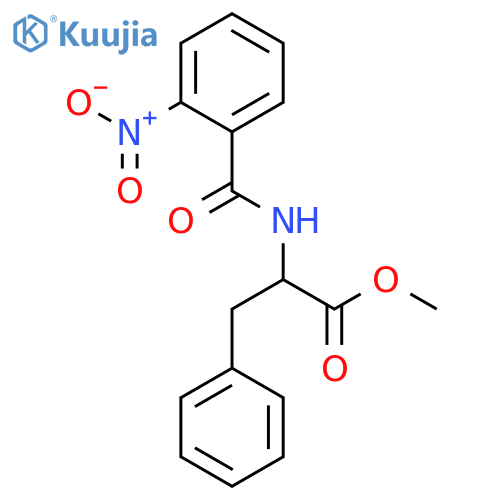 L-Phenylalanine,N-(2-nitrobenzoyl)-, methyl ester structure