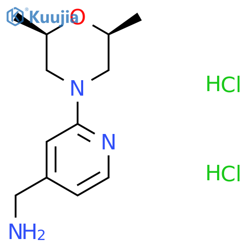 1-{2-(2R,6S)-2,6-dimethylmorpholin-4-ylpyridin-4-yl}methanamine dihydrochloride, cis structure