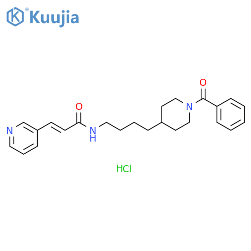 2-Propenamide, N-[4-(1-benzoyl-4-piperidinyl)butyl]-3-(3-pyridinyl)-, hydrochloride (1:1), (2E)- structure