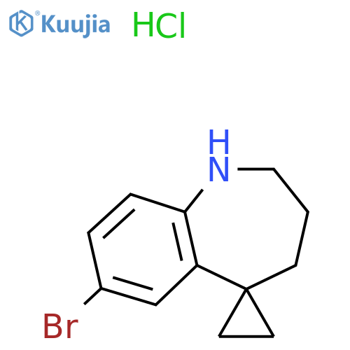 7-bromo-1,2,3,4-tetrahydrospiro1-benzazepine-5,1'-cyclopropane hydrochloride structure