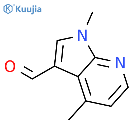 1,4-dimethyl-1H-pyrrolo[2,3-b]pyridine-3-carbaldehyde structure