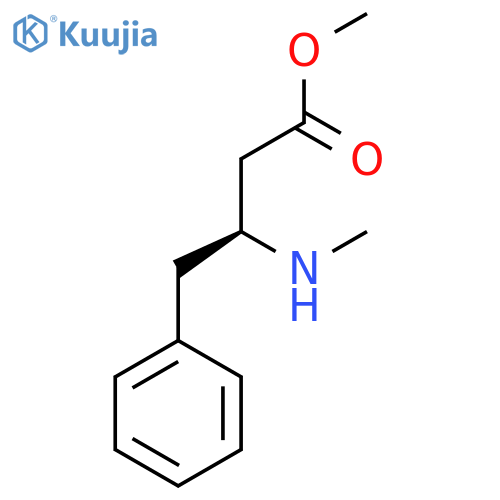 methyl (3S)-3-(methylamino)-4-phenylbutanoate structure
