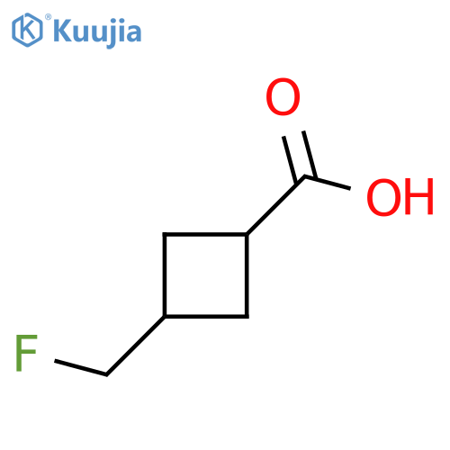 (1s,3s)-3-(fluoromethyl)cyclobutane-1-carboxylic acid structure