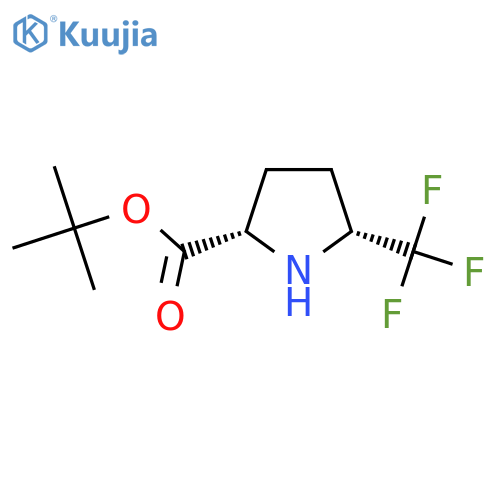tert-butyl (2S,5R)-5-(trifluoromethyl)pyrrolidine-2-carboxylate structure