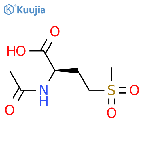 (2R)-2-acetamido-4-methanesulfonylbutanoic acid structure