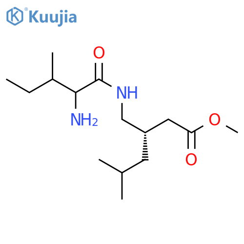 methyl (3S)-3-(2-amino-3-methylpentanamido)methyl-5-methylhexanoate structure
