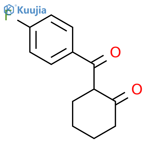 2-(4-fluorobenzoyl)cyclohexan-1-one structure