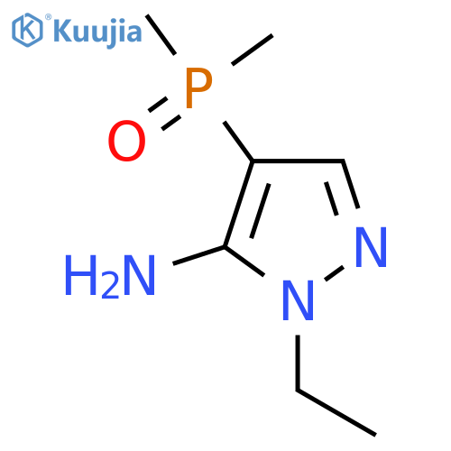 4-(dimethylphosphoryl)-1-ethyl-1H-pyrazol-5-amine structure