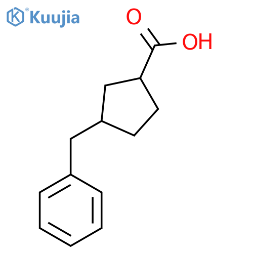 3-Benzylcyclopentane-1-carboxylic acid structure