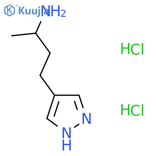 4-(1H-pyrazol-4-yl)butan-2-amine dihydrochloride structure