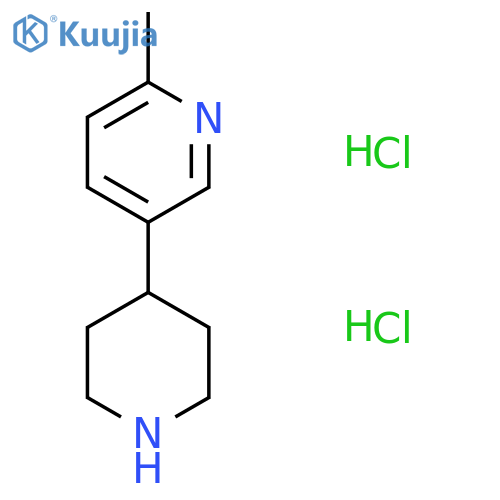 2-Methyl-5-(piperidin-4-yl)pyridine dihydrochloride structure