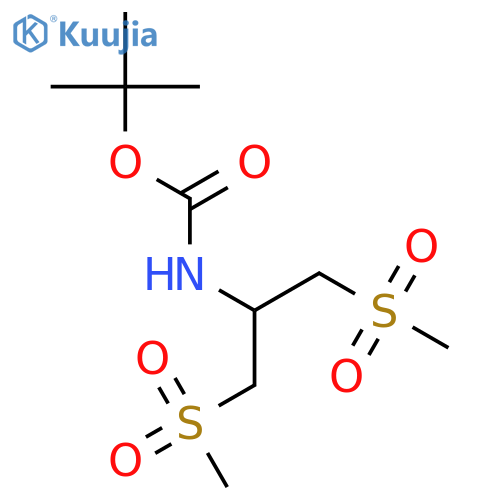 tert-butyl N-(1,3-dimethanesulfonylpropan-2-yl)carbamate structure