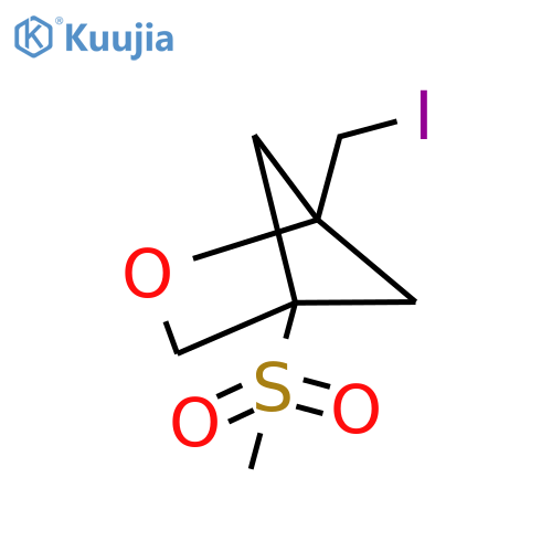 1-(Iodomethyl)-4-methanesulfonyl-2-oxabicyclo[2.1.1]hexane structure