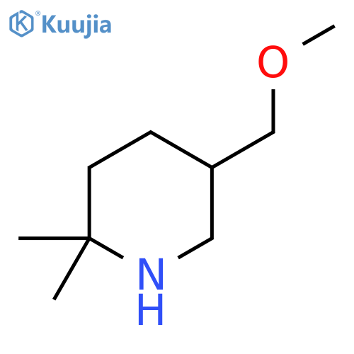 5-(Methoxymethyl)-2,2-dimethylpiperidine structure