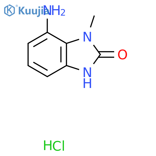 7-amino-1-methyl-2,3-dihydro-1H-1,3-benzodiazol-2-one hydrochloride structure