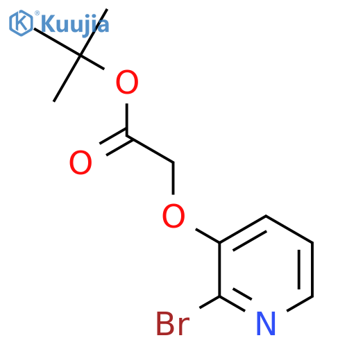 tert-butyl 2-(2-bromopyridin-3-yl)oxyacetate structure