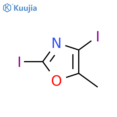 2,4-diiodo-5-methyl-1,3-oxazole structure