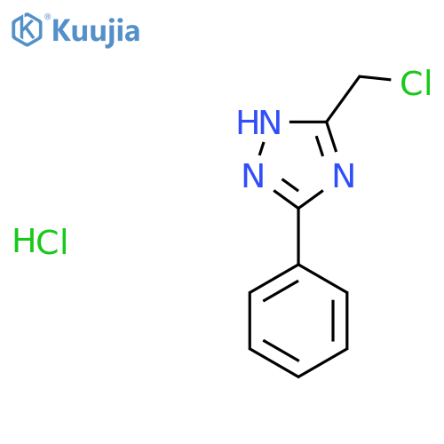 3-(Chloromethyl)-5-phenyl-1H-1,2,4-triazole Hydrochloride structure