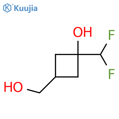 1-(difluoromethyl)-3-(hydroxymethyl)cyclobutan-1-ol, Mixture of diastereomers structure