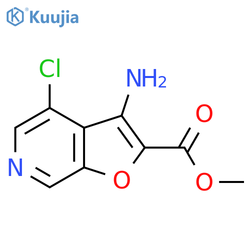 Methyl 3-amino-4-chlorofuro[2,3-c]pyridine-2-carboxylate structure
