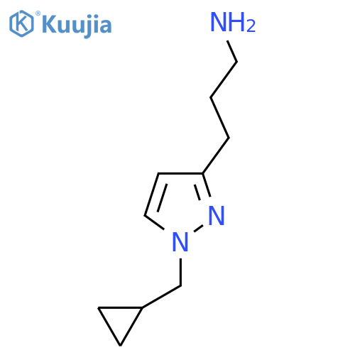 3-[1-(cyclopropylmethyl)-1H-pyrazol-3-yl]propan-1-amine structure