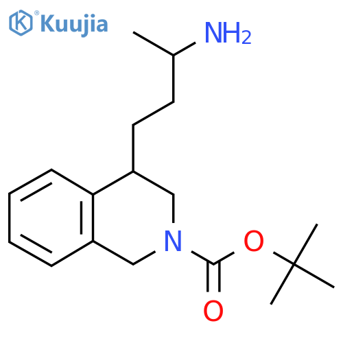 Tert-butyl 4-(3-aminobutyl)-1,2,3,4-tetrahydroisoquinoline-2-carboxylate structure