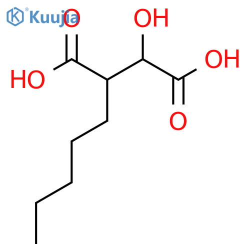 2-Hydroxy-3-pentylbutanedioic acid structure