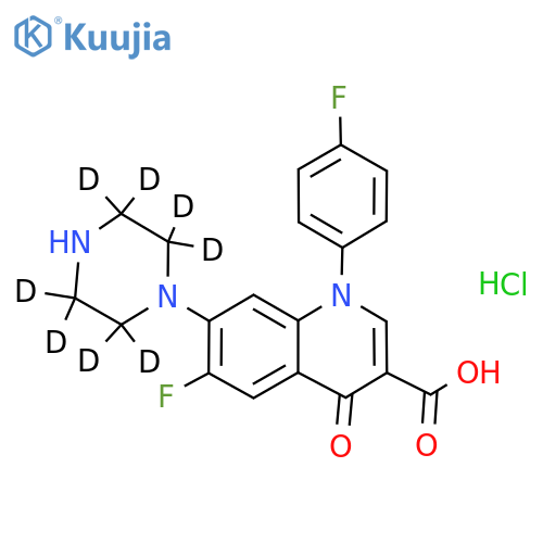Sarafloxacin-d8 hydrochloride structure