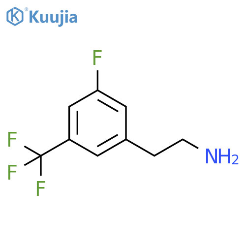 2-3-fluoro-5-(trifluoromethyl)phenylethan-1-amine structure