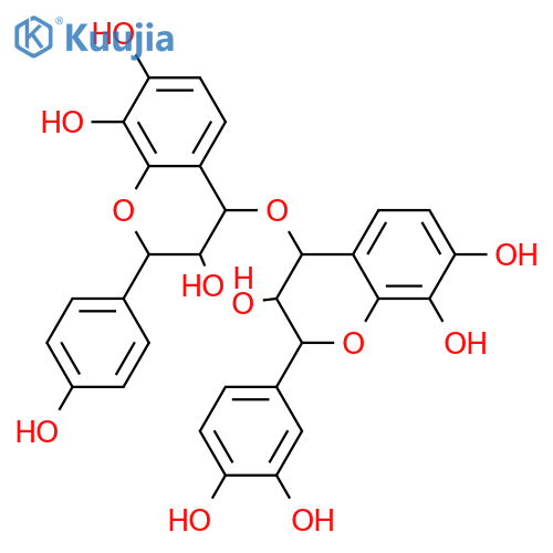 3,3',4',7,8-Pentahydroxyflavan-(4→O→4)-3,4',7,8-tetrahydroxyflavan; (2R,2'R,3R,3'R,4α,4'α)-form structure