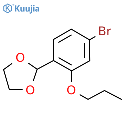 2-(4-Bromo-2-propoxyphenyl)-1,3-dioxolane structure