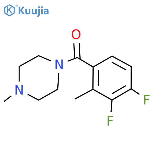 (3,4-Difluoro-2-methylphenyl)(4-methylpiperazin-1-yl)methanone structure