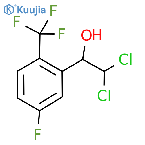 2,2-Dichloro-1-(5-fluoro-2-(trifluoromethyl)phenyl)ethanol structure