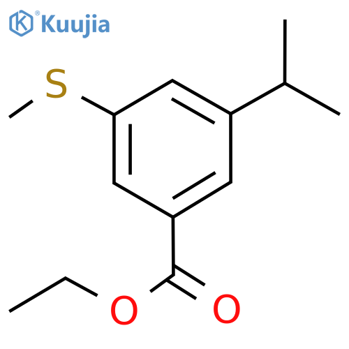 Ethyl 3-isopropyl-5-(methylthio)benzoate structure