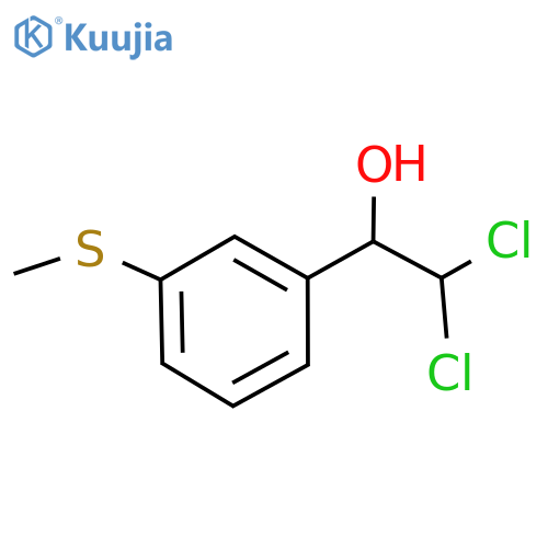 2,2-Dichloro-1-(3-(methylthio)phenyl)ethanol structure