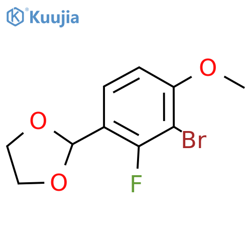 2-(3-Bromo-2-fluoro-4-methoxyphenyl)-1,3-dioxolane structure
