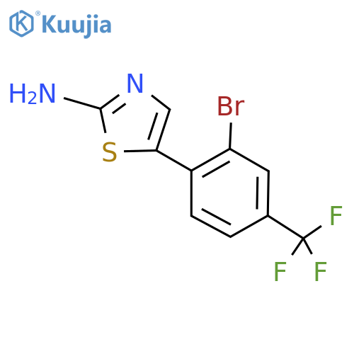 5-(2-Bromo-4-(trifluoromethyl)phenyl)thiazol-2-amine structure