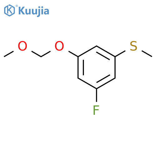 (3-Fluoro-5-(methoxymethoxy)phenyl)(methyl)sulfane structure