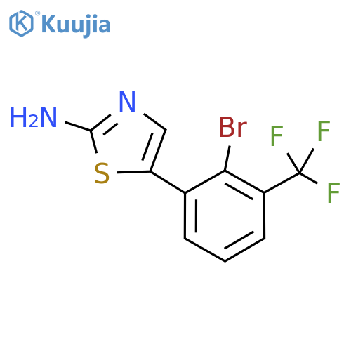 5-(2-Bromo-3-(trifluoromethyl)phenyl)thiazol-2-amine structure