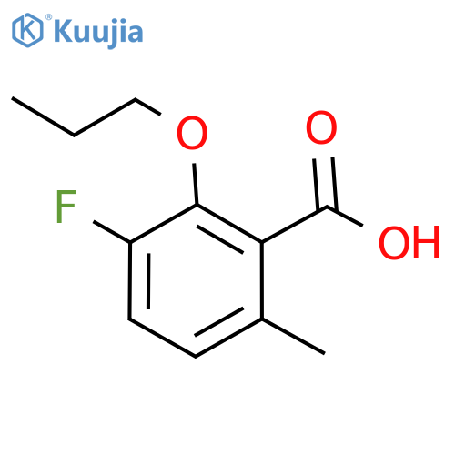 3-Fluoro-6-methyl-2-propoxybenzoic acid structure