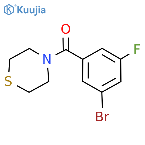 (3-Bromo-5-fluorophenyl)(thiomorpholino)methanone structure