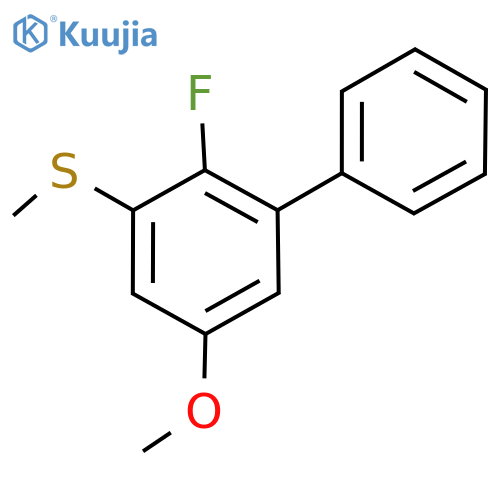 (2-Fluoro-5-methoxy-[1,1'-biphenyl]-3-yl)(methyl)sulfane structure