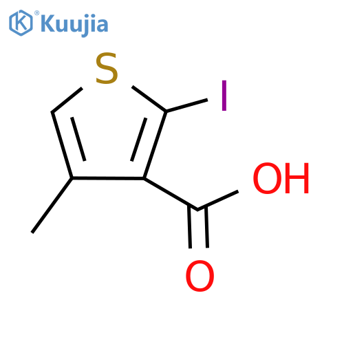 2-iodo-4-methylthiophene-3-carboxylic acid structure